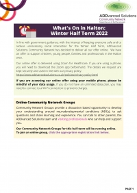 Whats On in Halton Winter Half Term 2022